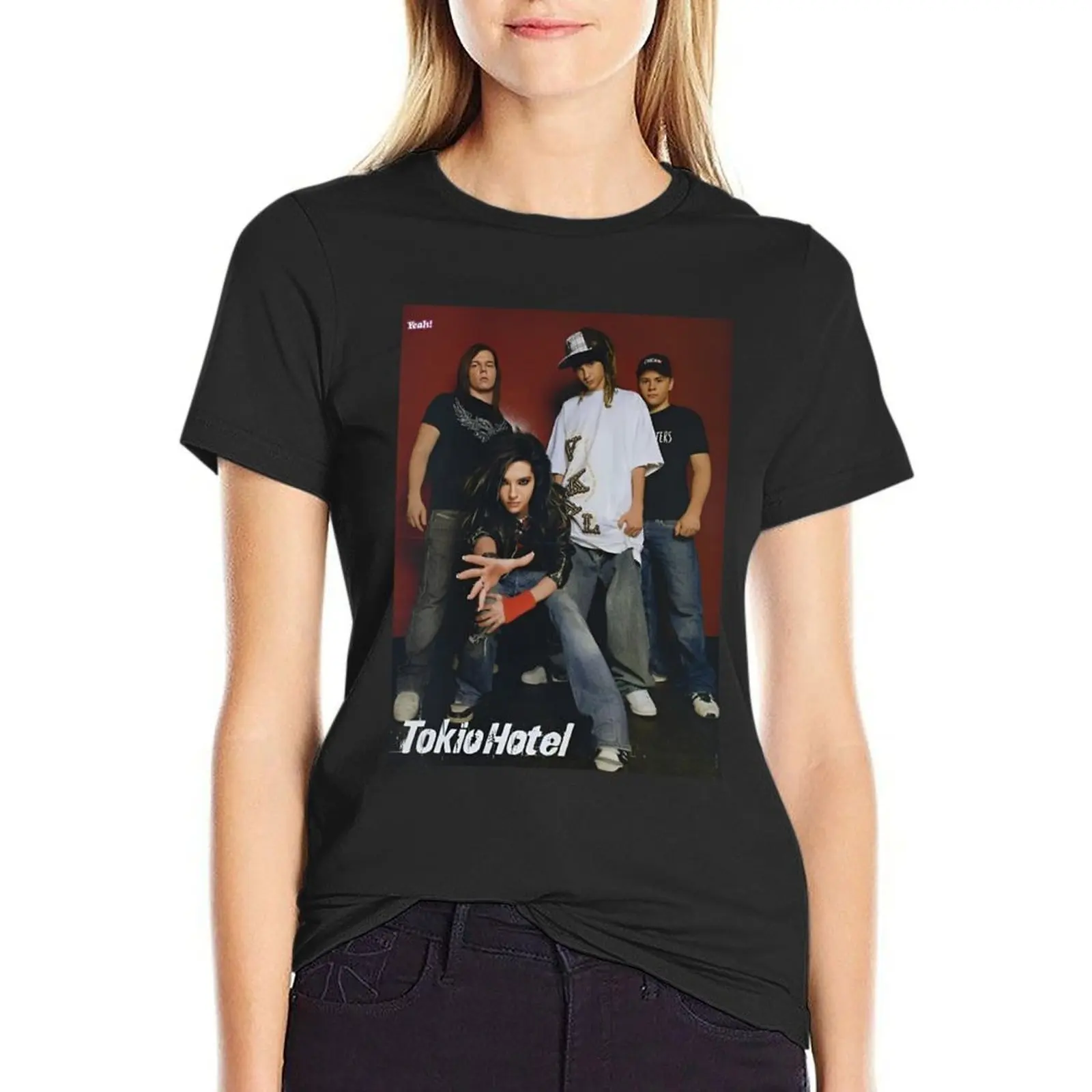 

Tokio hotel 3 T-shirt female funny Aesthetic clothing Woman clothing
