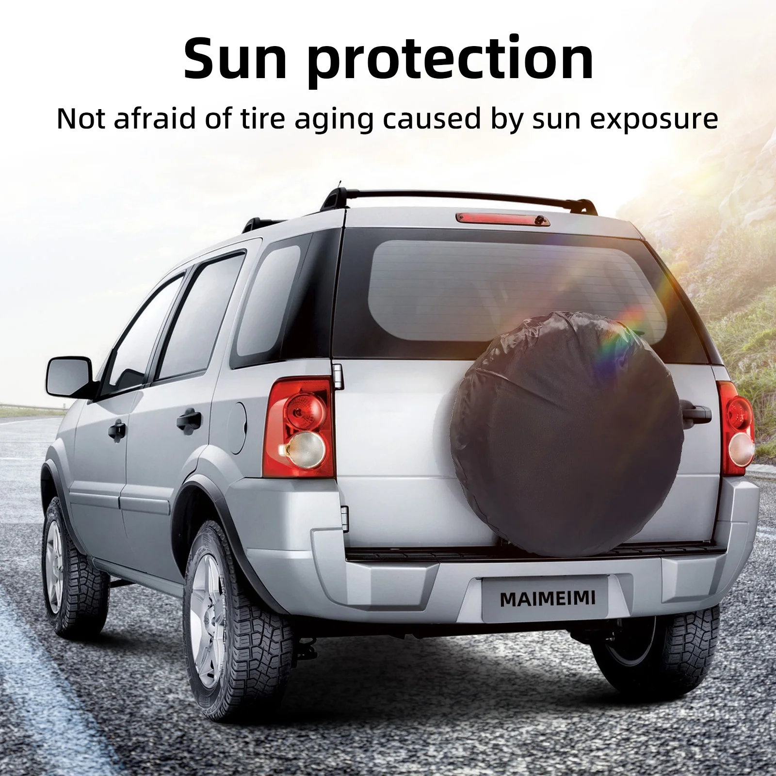Car Spare Tire Cover 1/2/4PCS Polyester Car Auto Wheel Tire Cover Protector Vehicle Tyre Wheel Covers Accessories Dustproof