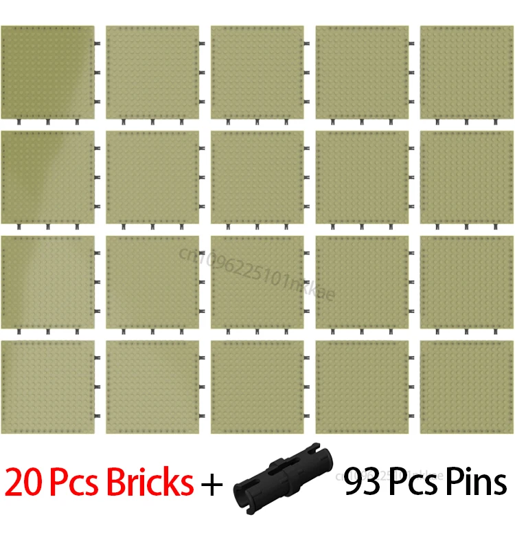 Wholesale 16X16 Pixel Art Building Blocks Bottom Plate 65803 Bricks Baseplate Part Compatible 31212 21333 98138 Pixel Toys Gifts