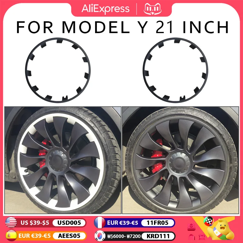 Wheel Hub Covers Wheel Guard Covers Auto Exterior Accessories For Tesla Model Y 21 Inch 2018 -