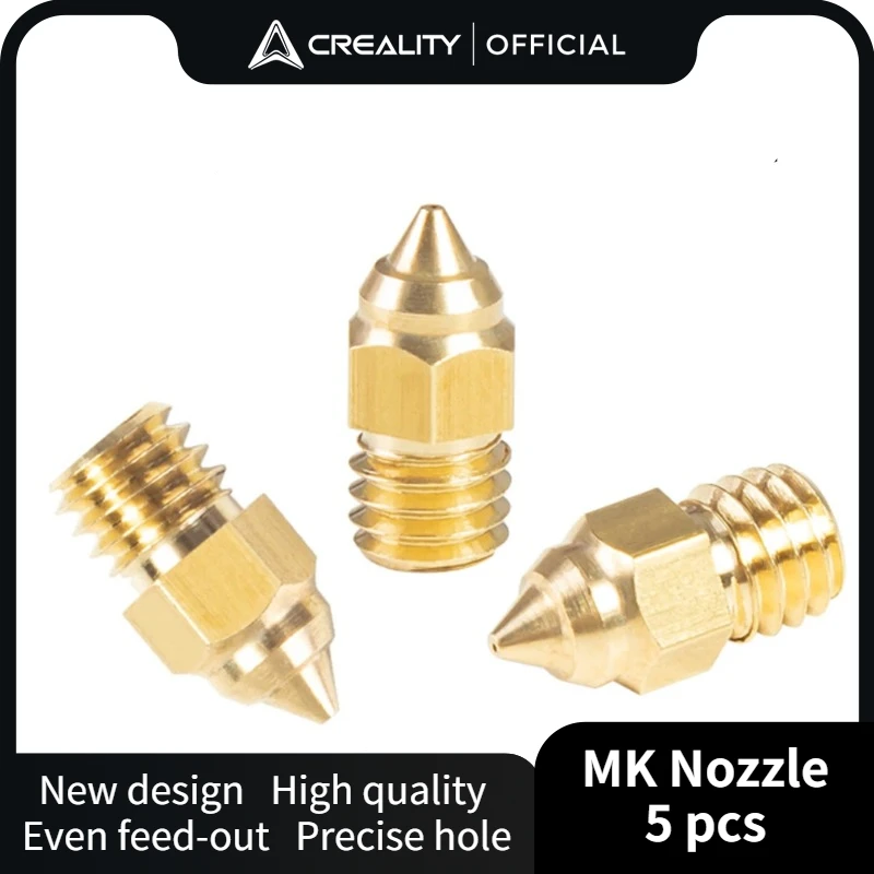 Creality 핫엔드 압출기 황동 깍지 키트, CR-6 SE, Ender-3 시리즈, Ender 5 시리즈 프린터용, 0.2mm, 0.4mm, 0.6mm, 0.8mm, 1.0mm, 세트당 5 개