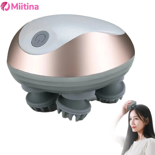 3D Electric Head Massager Antistress Relax Body Neck Massage Promote Hair Growth Body Stress Relax Health Care Scalp Massager