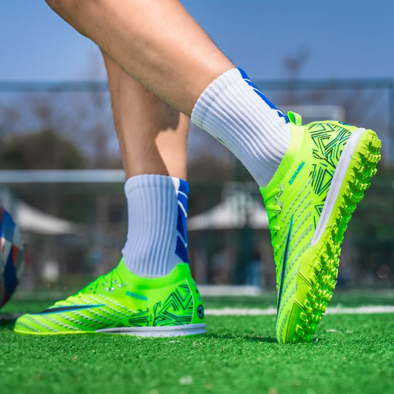 Men's Soccer Shoes TF/FG Non-Slip Turf Soccer Cleats Personalized Design Sport Shoes Casual Sneakers Fashion Football Boot 35-45