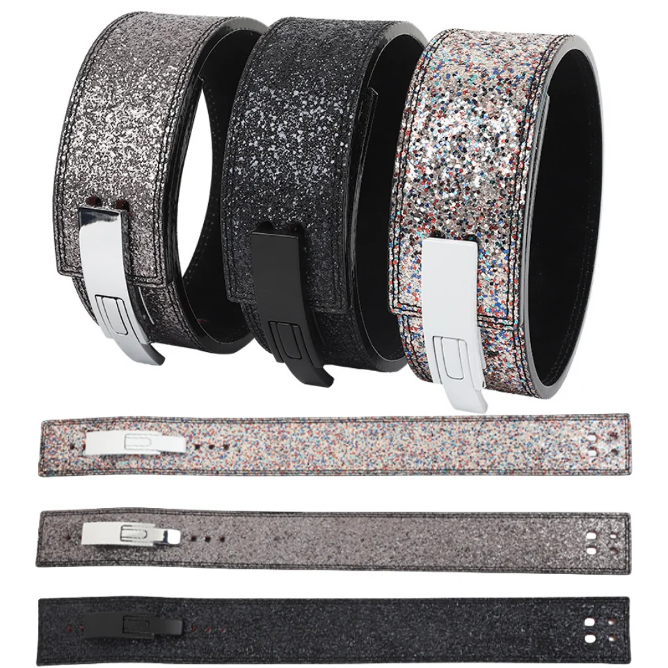 Nuova Cintura Con Leva Per Sollevamento Pesi Spessore 10Mm Cintura Per Powerlifting Cintura Da Palestra Regolabile Per Uomo Donna Sollevamento Pesi De