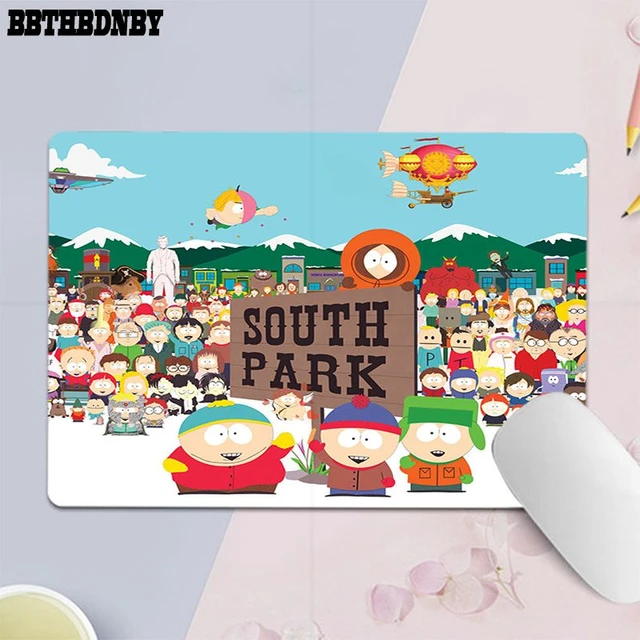 South Cartoon Parke Small Office Computer Desk Mat Table Keyboard Big Mouse  Pad Laptop Cushion Non-slip Padmouse Desk Play Mats - AliExpress