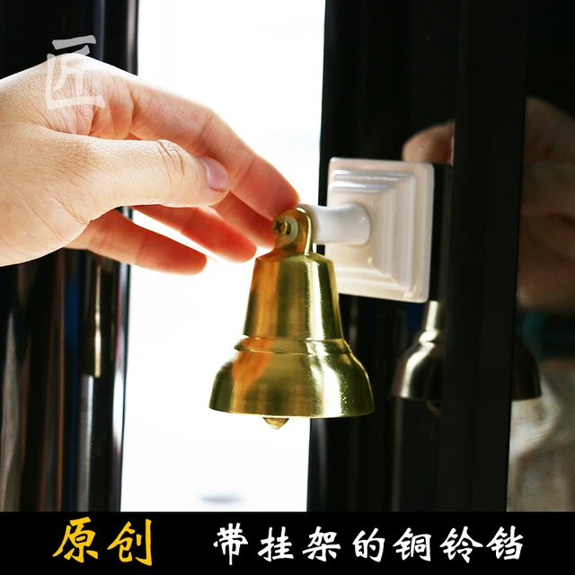 Brass Bell Vintage Doorbell Wall Hanging Bell Sopraporta - Wind Chimes &  Hanging Decorations - AliExpress