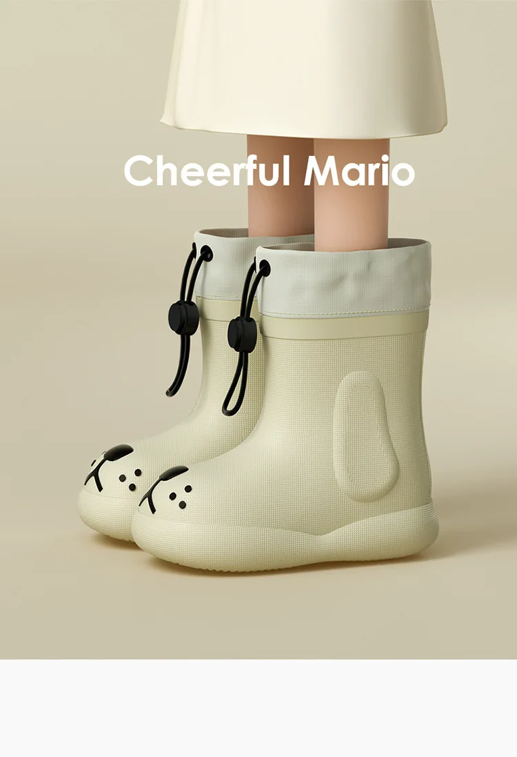 Childrens Waterproof Rain Boots - Boys and Girls EVA Safety Shoes