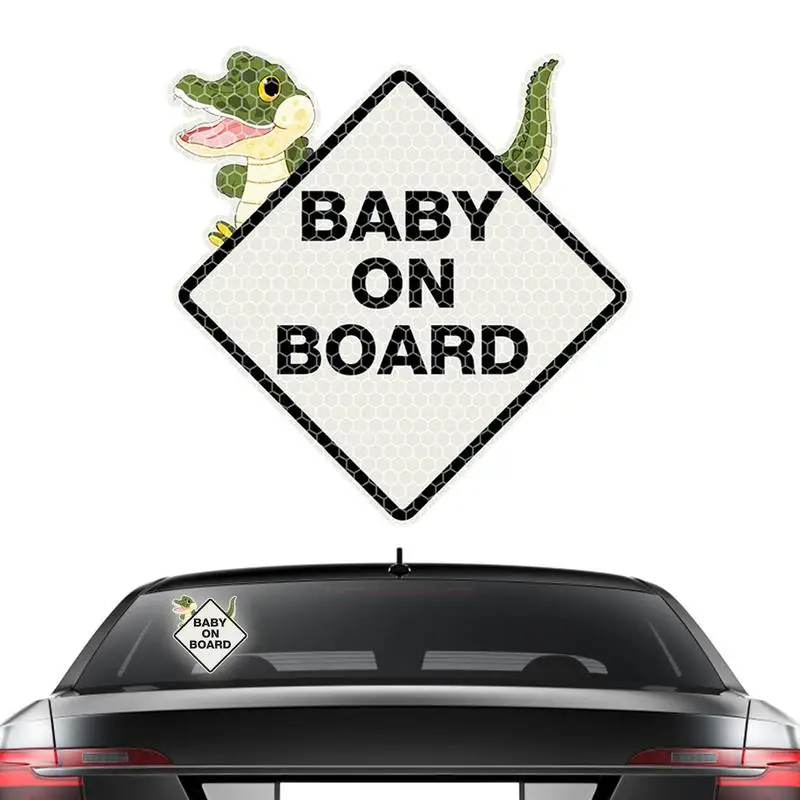 

Child On Board Decal Baby In Car Sticker For Cars Reflective & Waterproof Baby In Car Sticker For Cars Truck Vehicle Window
