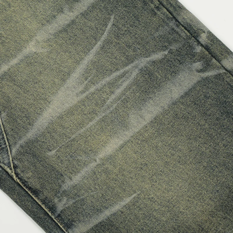 UPRAKF Straight-leg Jeans Distressed Denim Autumn Harajuku Basic High Street Pants Casual Pantalones