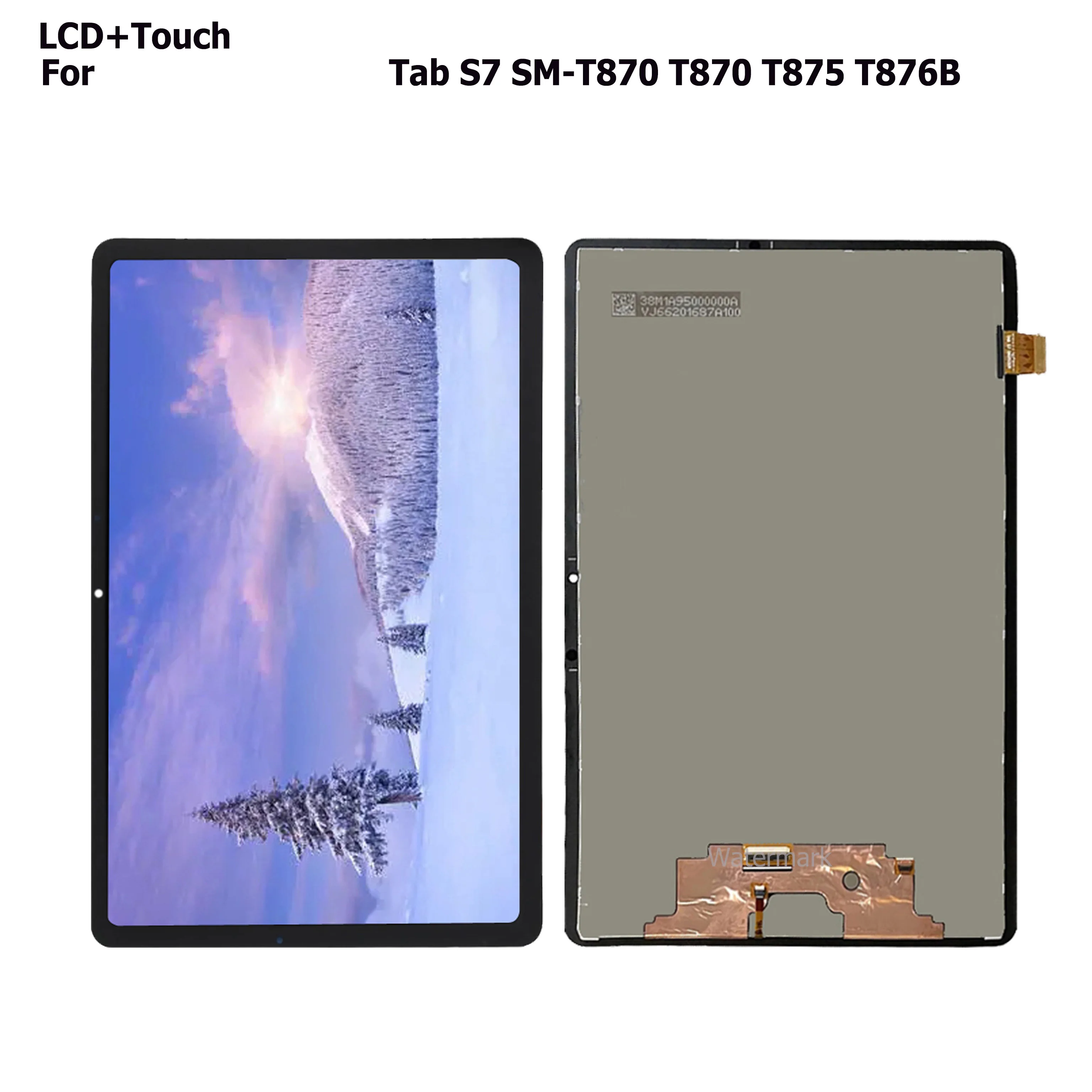 11.0" LCD For Tab S7 SM-T870 T875 T876B T878 LCD Touch Digitizer Panel Full Assembly Tablet Display Screen Replacement Repair