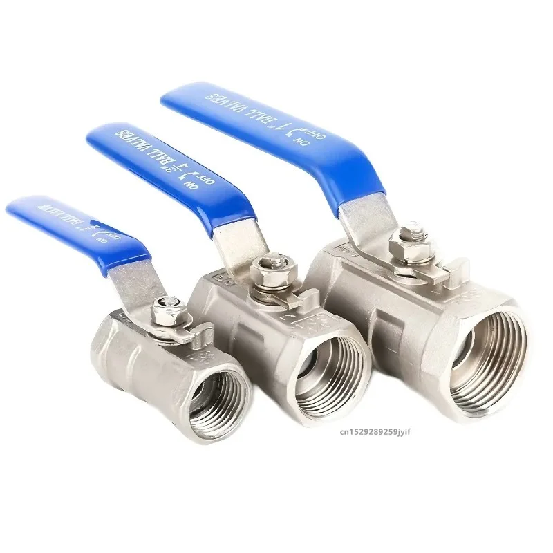 1pc Stainless Steel BallValve Plumbing Connection Ball Valve 1/4" 1/2" 3/4" Female BSP Valve with Vinyl Handle Thread Valves