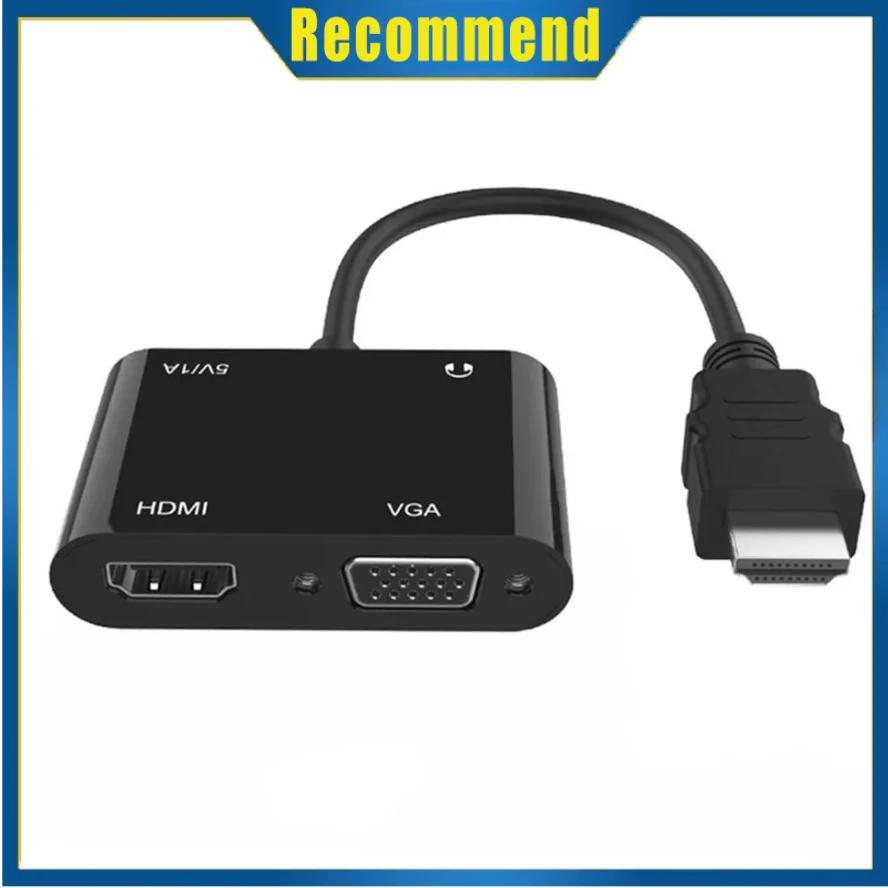 2 Ports Multi Format Video Switch with DAC Converter, Auto-switching, Audio De-Embedder, EDID, VSAMV-021
