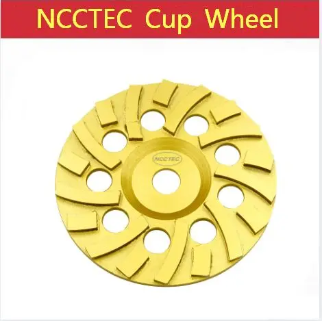 

5'' Alternate Tooth Diamond Sintered Grinding Cup Wheels | 125mm Strange Shape Concrete Granite Grind Discs Thicken Segments