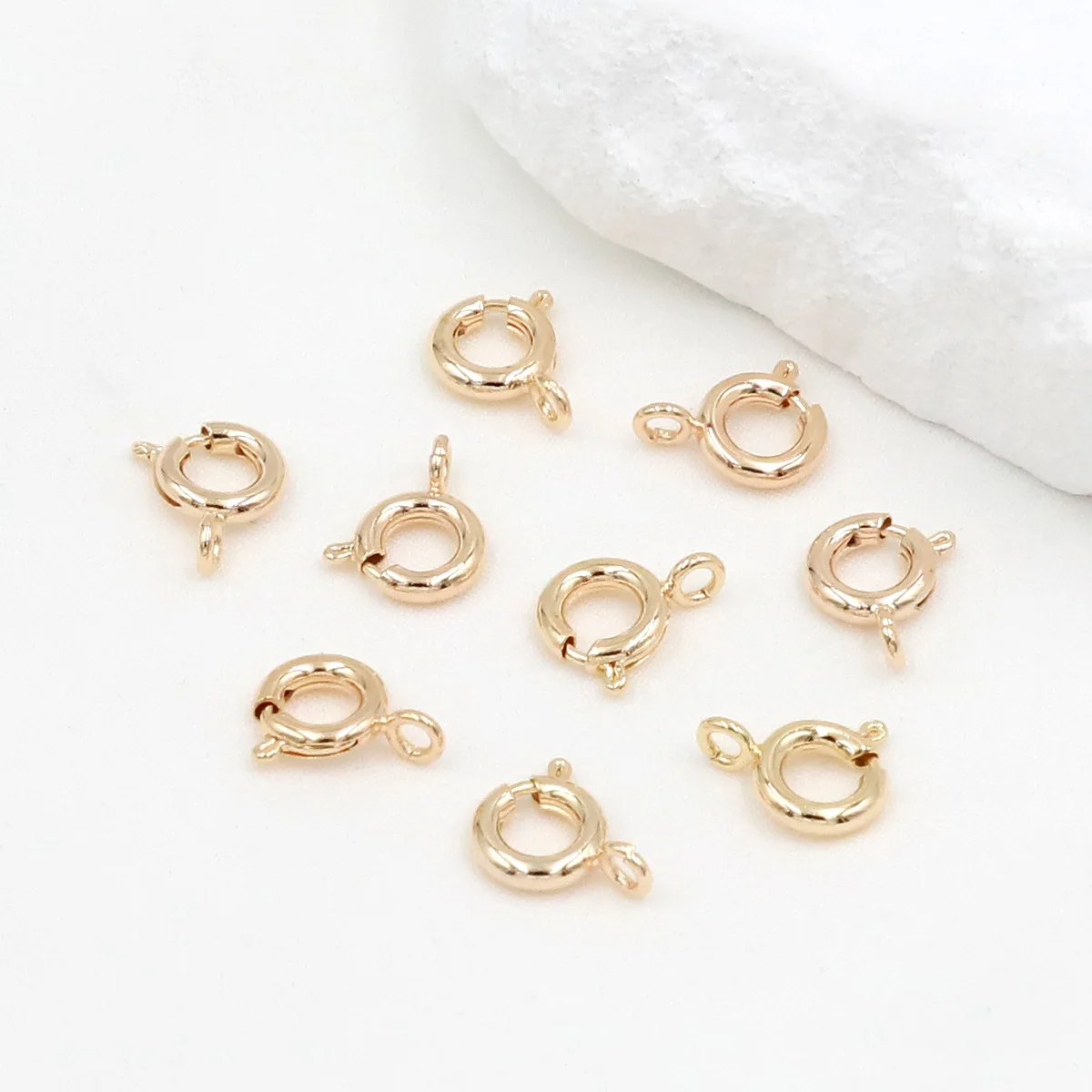 Pack of 10 Sterling Silver Spring Clasps