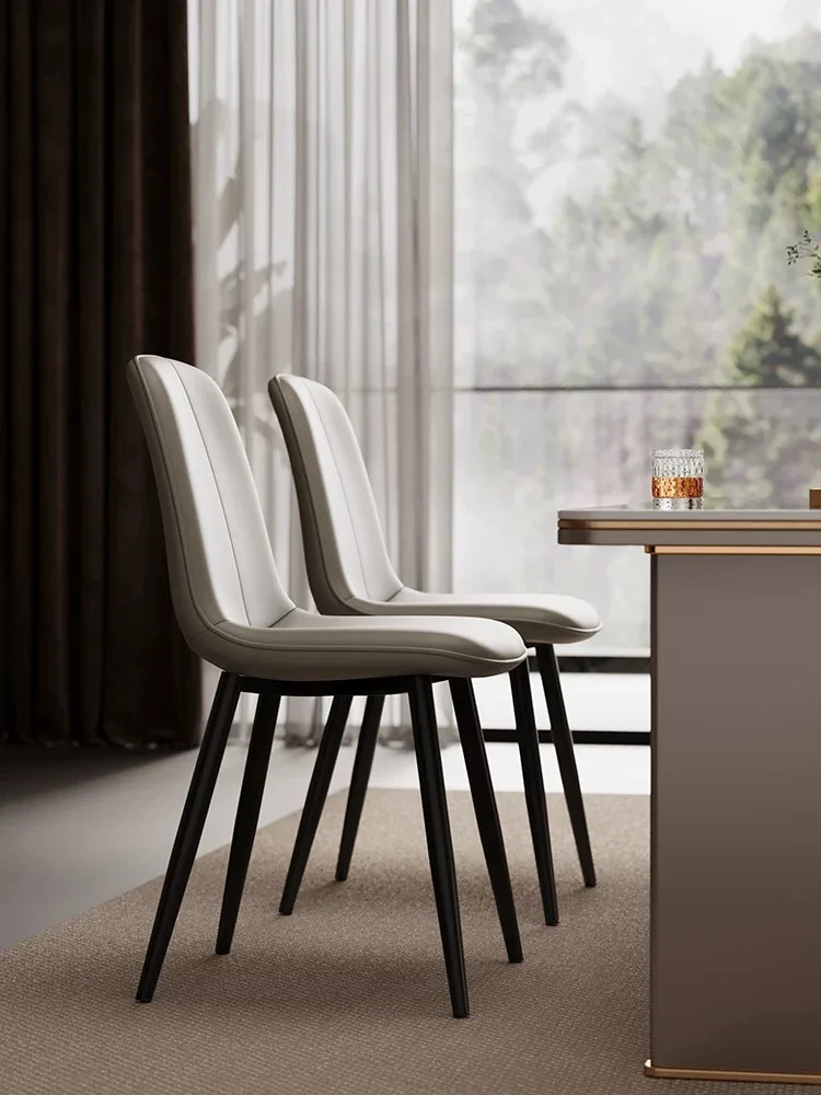 Simple modern dining chair dining chair Luxury chair home armchair Nordic dining table and leisure coffee hotel stool