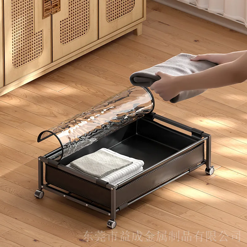 

Storage Rack Household Wheel Storage Quilt Clothing Storage Iron Can Be Detachable Multi-Functional Bed Bottom Rack