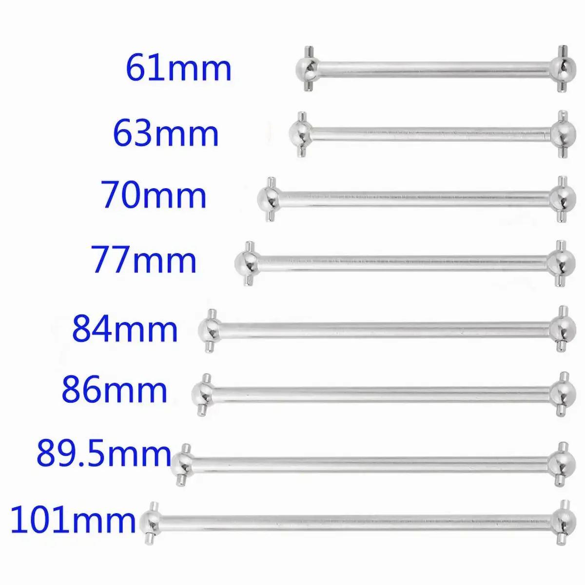 Lot de 8 pneus RC 70mm à 101mm - Couleurs assorties