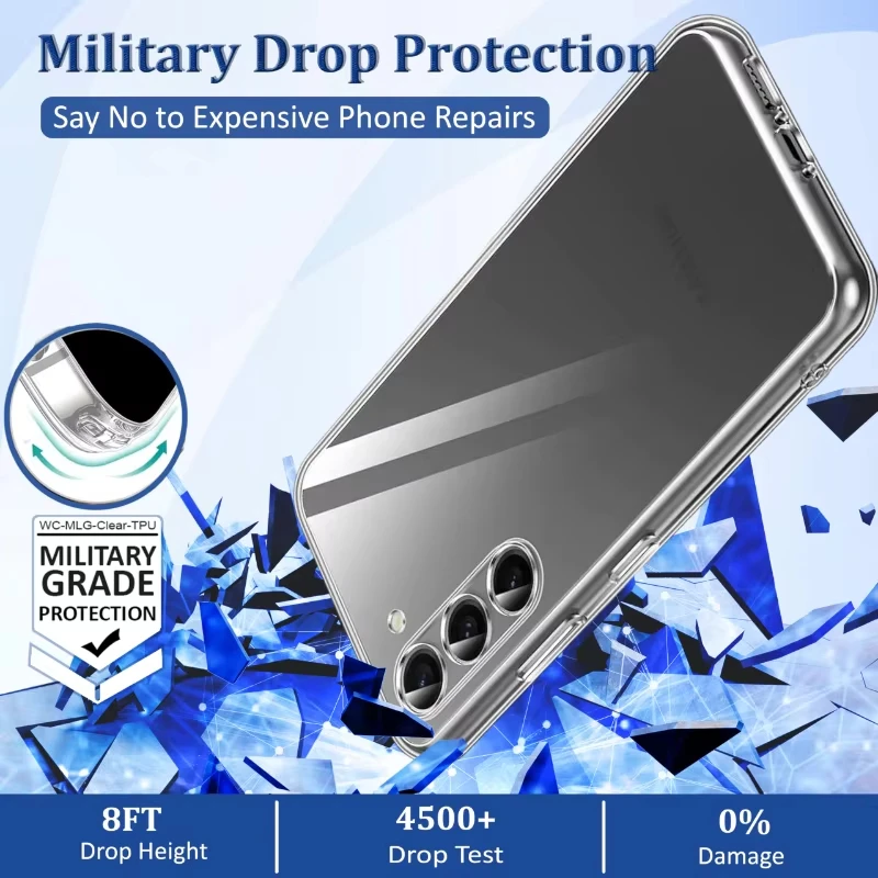 Soft TPU Clear Back Phone Case - Sleek and Durable Protective Cover