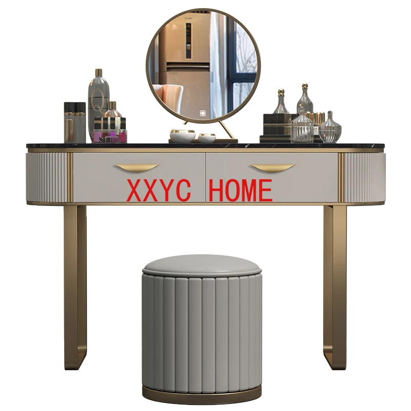 

Bedroom Modern Simple Small Apartment Dressing Style Marble Makeup Table