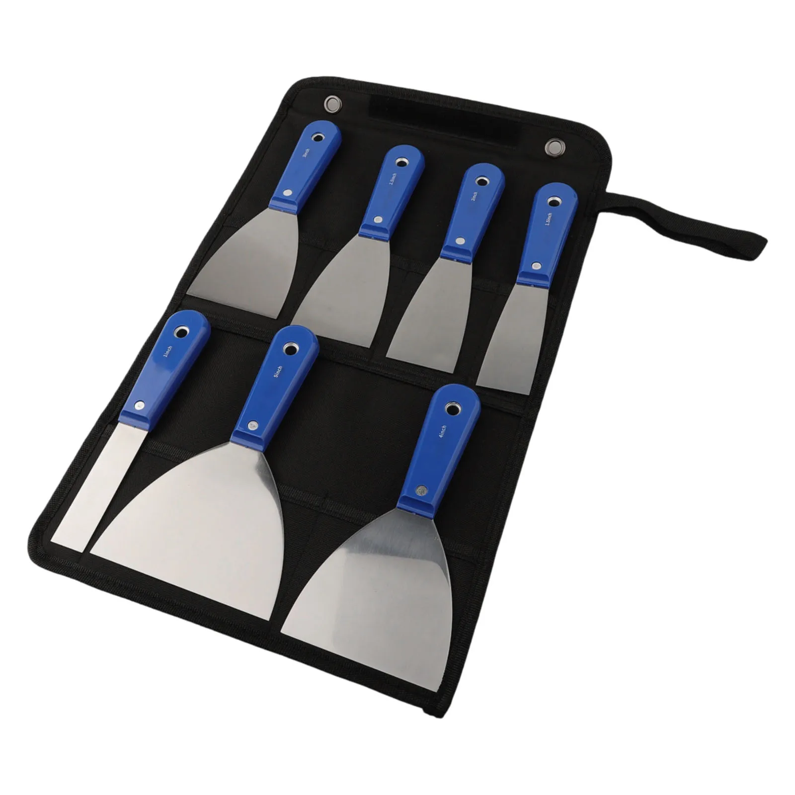 For DIY Projects 11.42*8.66*0.79 In Drywall Tools 7pcs Scraper Set For Drywall Ergonomic Scraper 7 Size Variety