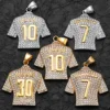 CR7 Messi Haaland Mbappé Neymar Football Jersey Men Necklaces Stainless Steel Pendant Chain Punk HipHop New In Jewelry Wholesale 1