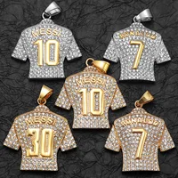 CR7 Messi Haaland Mbappé Neymar Football Jersey Men Necklaces Stainless Steel Pendant Chain Punk HipHop New In Jewelry Wholesale 1