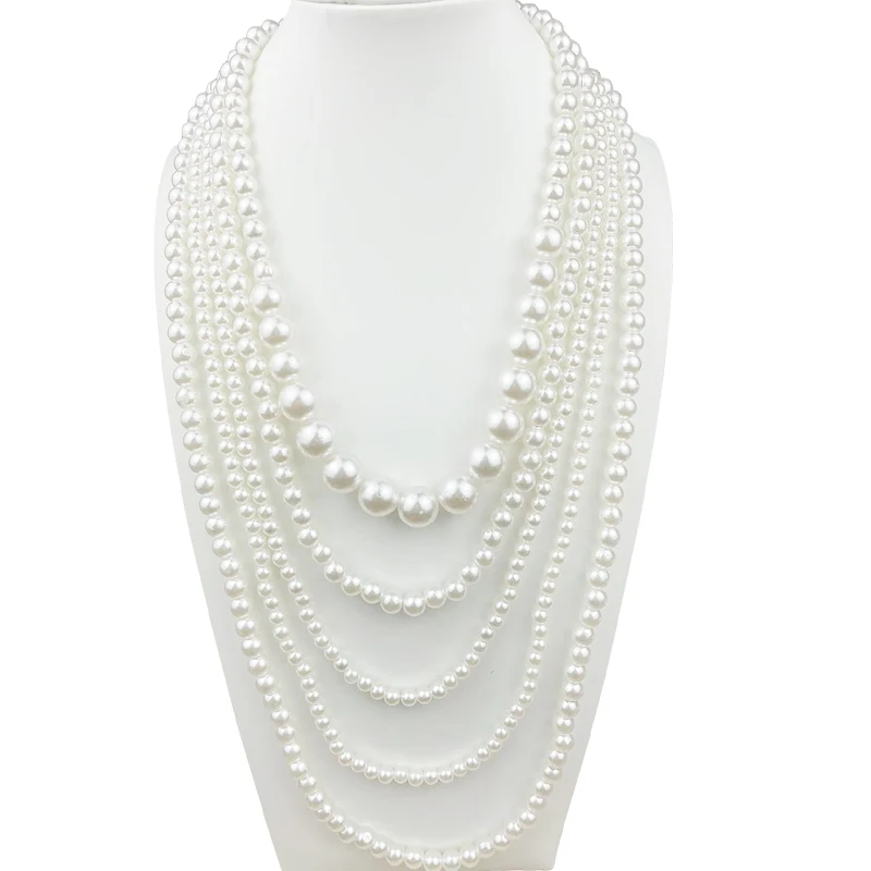 Pearl Necklace 2 Rupee 5 Rope Women Mother Kids Sweater