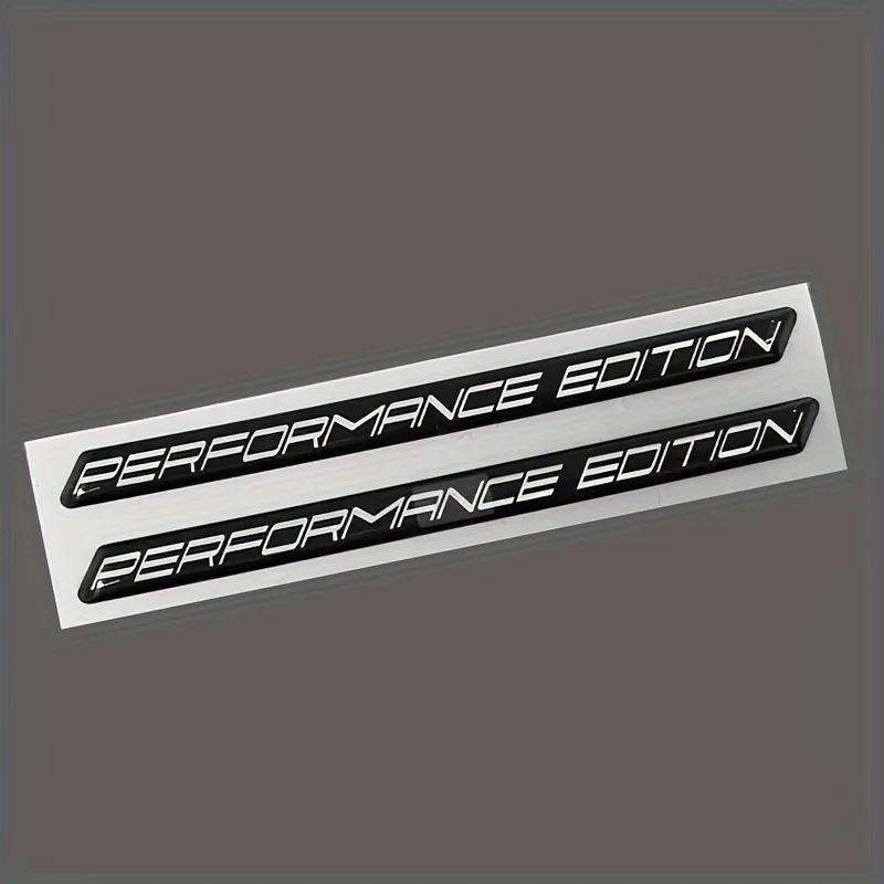 2PCS Performance Edition Emblem Sticker Badge Limited Edition Decal Fender Car Black for Car Motorcycle Truck Bike SUV