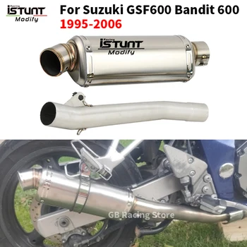 Slip For Suzuki GSF600 Bandit 600 1995-2006 Motorcycle Exhaust Stainless Steel Mid Link Pipe Connect 50.8MM Muffler Escape Moto