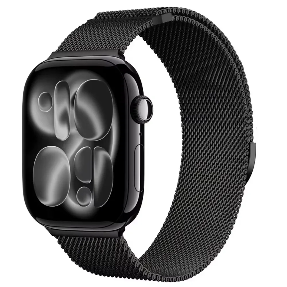 Milanese Magnetic Metal Strap - Breathable, Adjustable Band