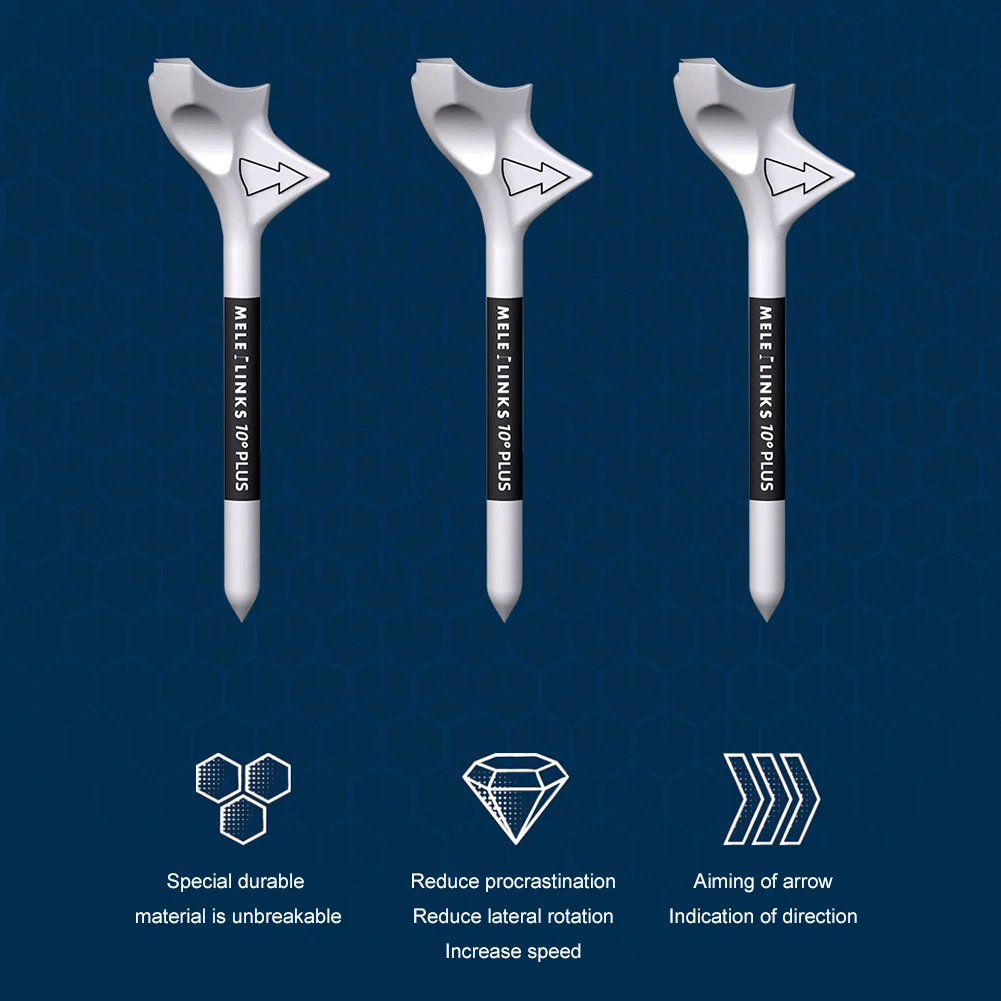 Portable Golf Plastic Tees 10° Diagonal Speed Golf Tee Stand Durable Golf Ball Tee Holder Golf Supplies Sport Golf Accessories 5