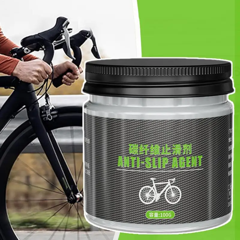 100g Carbon Fiber Bicycle Grease Anti Slip Bicycle Grease Bicycle Anti-Slip Lube Bicycle Assembly Grease for Seat handlebars