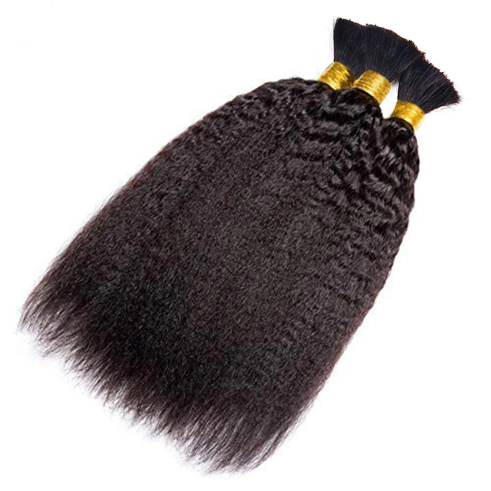 Human Braiding Hair Bundles No Weft Yaki Straight Bulk For Braiding Unprocessed Human Extensions human braiding hair,human hair bundles,braiding hair extensions,human hair extensions