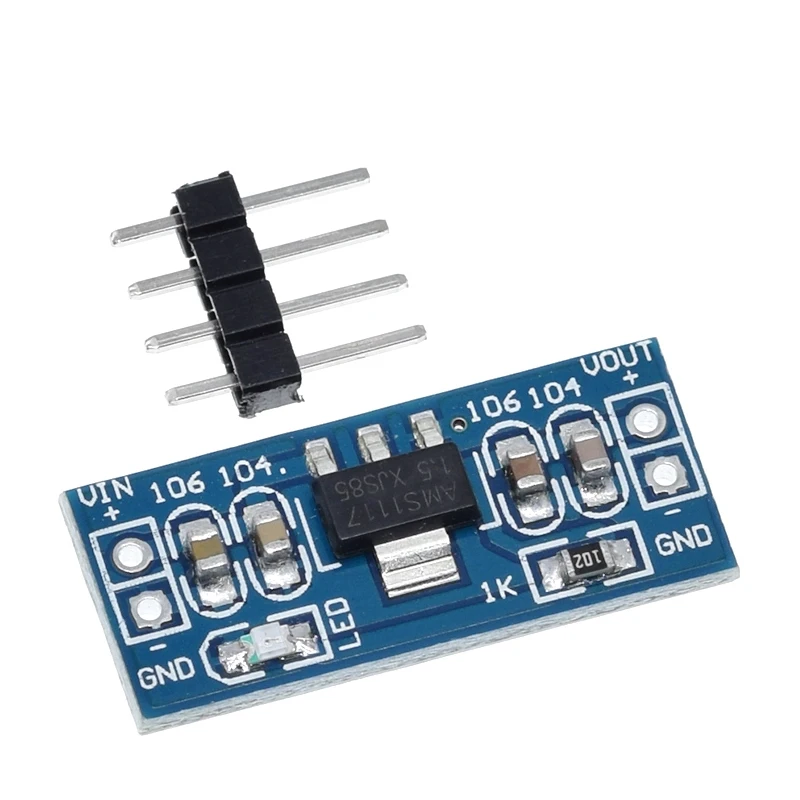 TZT 1/3/5PCS AMS1117 1,2V 1,5V 1,8V 2,5V 3,3V 5V Netzteilmodul AMS1117-5.0V Stromversorgungsmodul AMS1117-3.3V für DIY KIT – Detail 13
