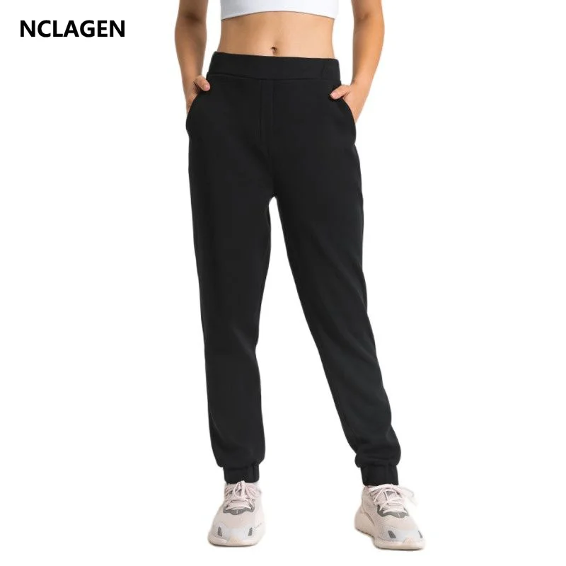 

NCLAGEN GYM Sport Trousers Women Loose And Stylish Yoga Pants In Autumn Winter Elastic Versatile Breathable Running Leggings