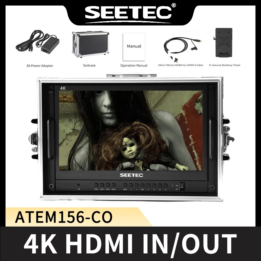 Портативный проекционный монитор SEETEC ATEM156-CO 15 6 дюйма 4K HDMI Multiview для ATEM Mini Mixer Pro |