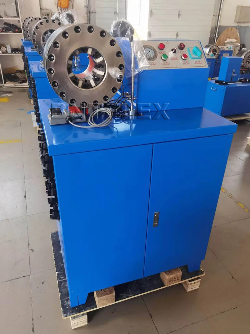 Electric 1/4 inch to 2 inch 4 layers BNT50 hydraulic hose press machine with 10 sets of dies multilayer pipe press 5