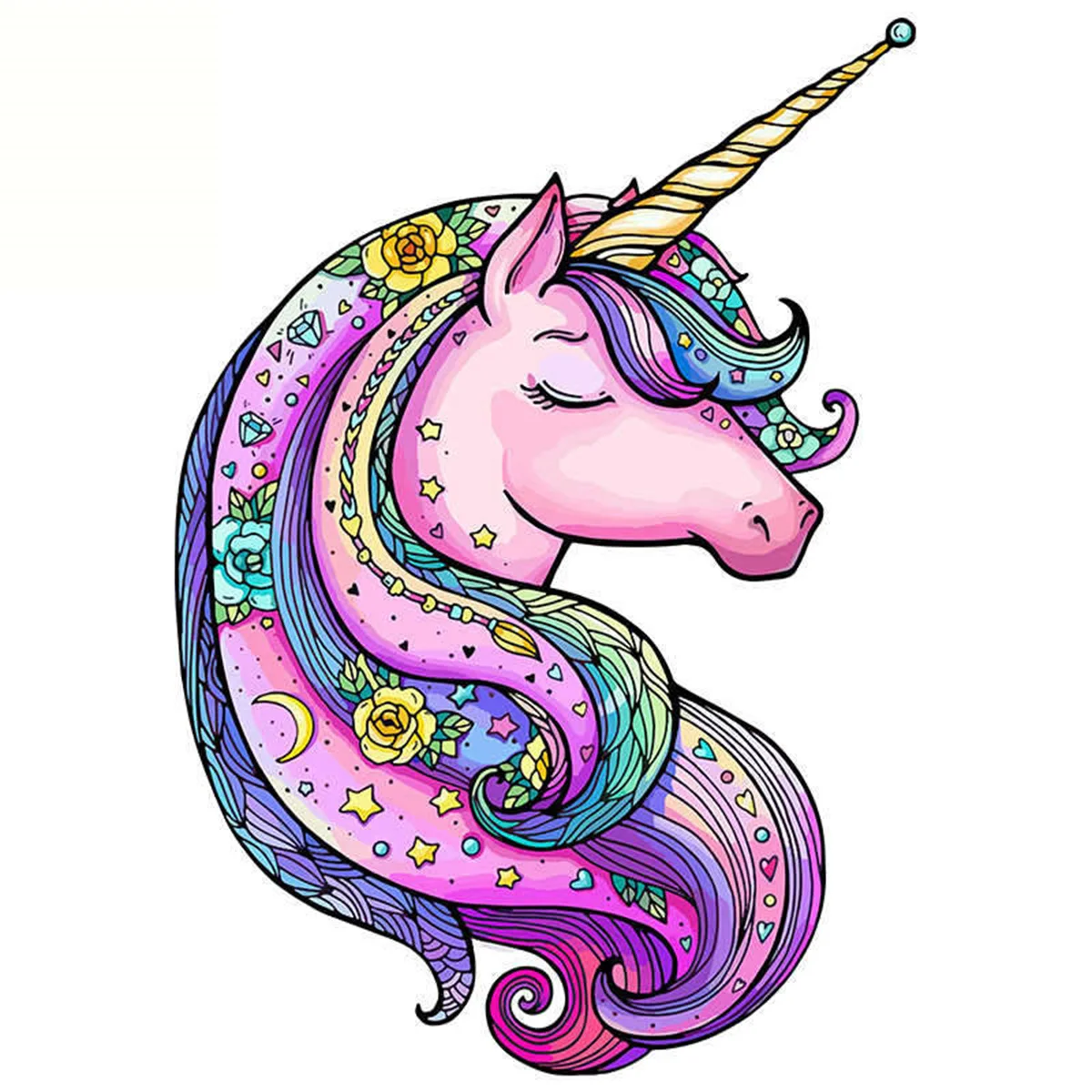 Chameleon Wooden Jigsaw Puzzles Art Unique Unicorn Animal Shaped Puzzle Diy Leisure Game for Adults Kids Family Home Decor 3