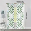 2pcs, Popular Curtains Boho Eucalyptus Leaf Pattern Polyester Easy Install (without rod) Decorations Clearance Perfect for 4