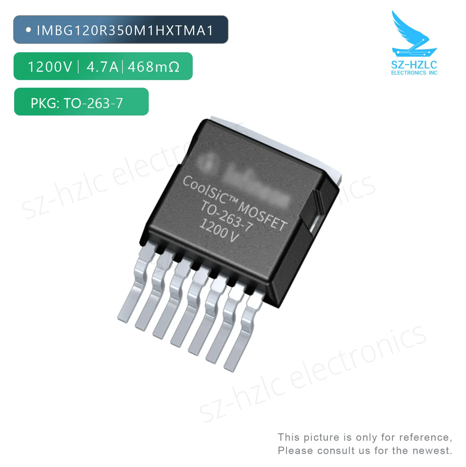 

IMBG120R350M1HXTMA1 sic mos n-ch 1200V 4.7A TO-263-7