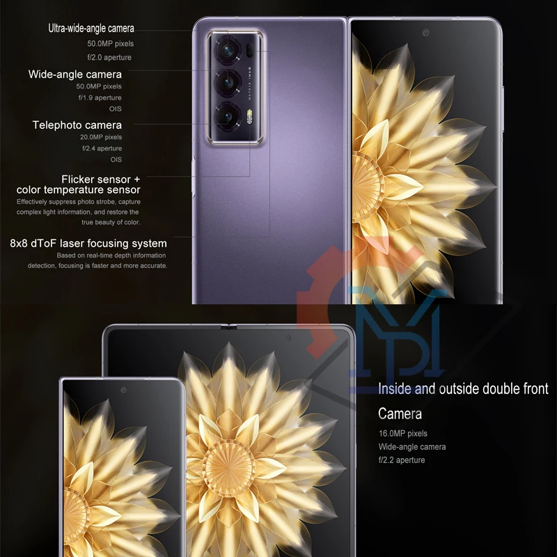 HONOR Magic V2 5G Dual SIM, 16GB/256GB - Silk Purple (CN Version)