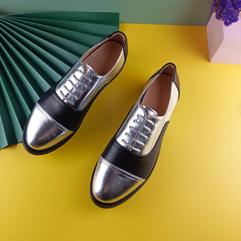 Genuine Leather Oxford Shoes Loafers For Woman Sneakers Female Oxfords Luxury Formal Single Strap Shoes Woman Spring Summer