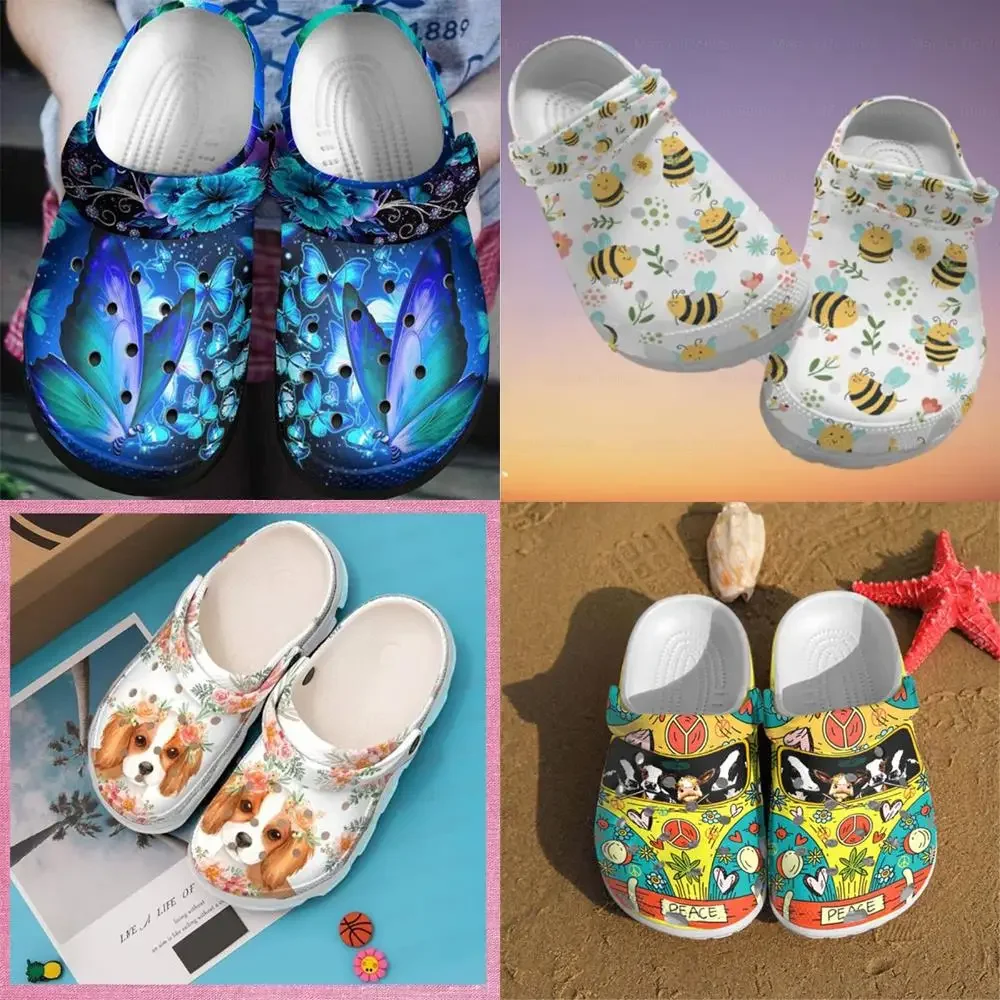 Custom Shoes Customized Clogs Water Shoes Mens Women Teenager Sandals DIY Garden Bespoke Home Customize Shoe Custom Hole Slipper