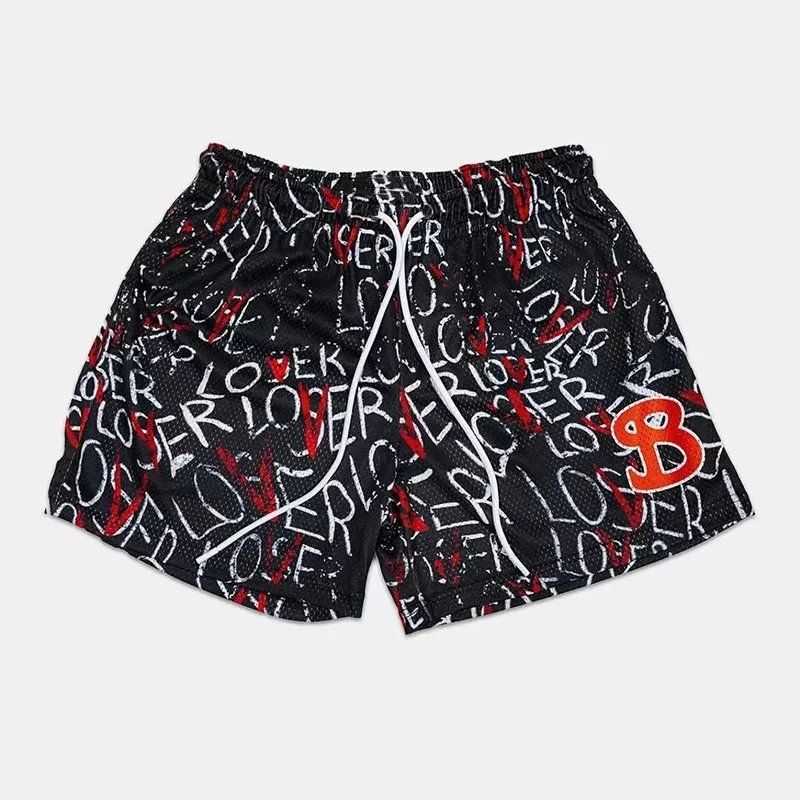 BUCKETSQUAD Summer Men Basketball Shorts Men's Mesh Sweatpants Gyms Loose Fitness shorts Quarter Knee Outdoor Sports shorts 4