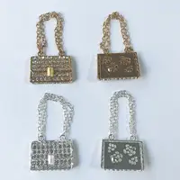 2Pcs Y2K Kawaii Bling Full Diamond Parfum Bottle Brand Bag  Junk Phone Case Ipadcase Decoration Charms Diy Crafts 2