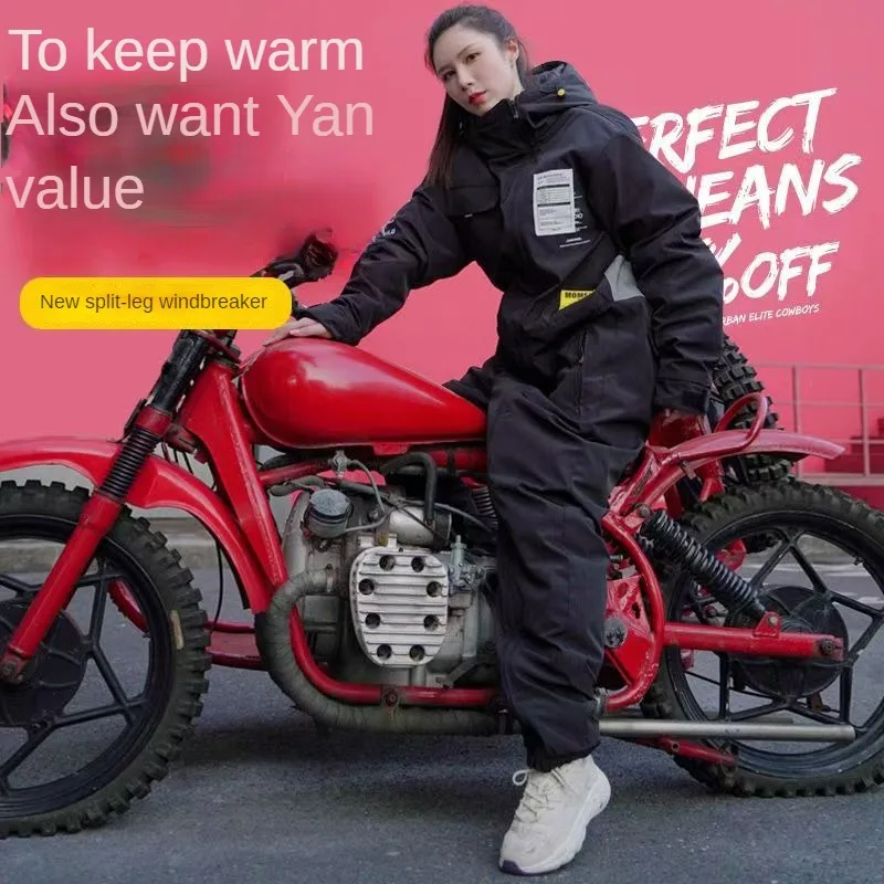 Motorcycle Jacket Winter Windproof Snow-proof Cold-proof For Electric Vehicle Skiing Riding