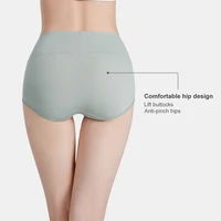 Lot de 5 sous-vêtements taille haute en coton pour femme – Contrôle du ventre et rehausseur de fesses, graphène antibactérien, confort respirant, sans monter 4