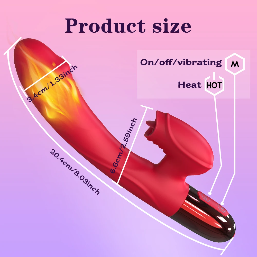 Powerful Vibrator for Women Tongue Licking Clitoris Vibration Stimulator Female Masturbator G Spot Dildo Adults Goods Sex Toys