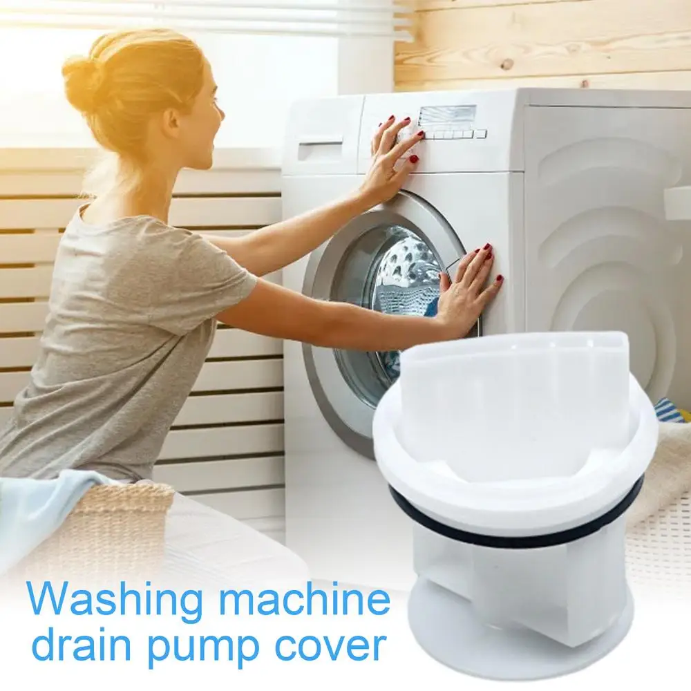 Description Picture 4 of itemWasher Drain Outlet Seal Cover Drain Pump Cover For Washer Laundry Replacement Part Drain Pump Fluff Filter For Washing Machines