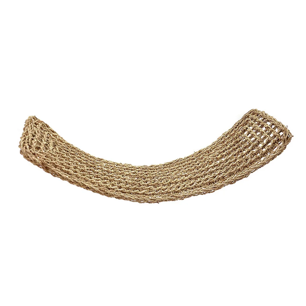 

1PC Handmade Woven Lizard Hammock Natural Sea Grass Woven Pet Mat (Light Brown)